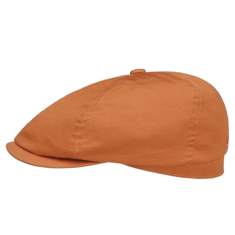 Stetson---Cotton-Twill-Flat-Cap---Orange1