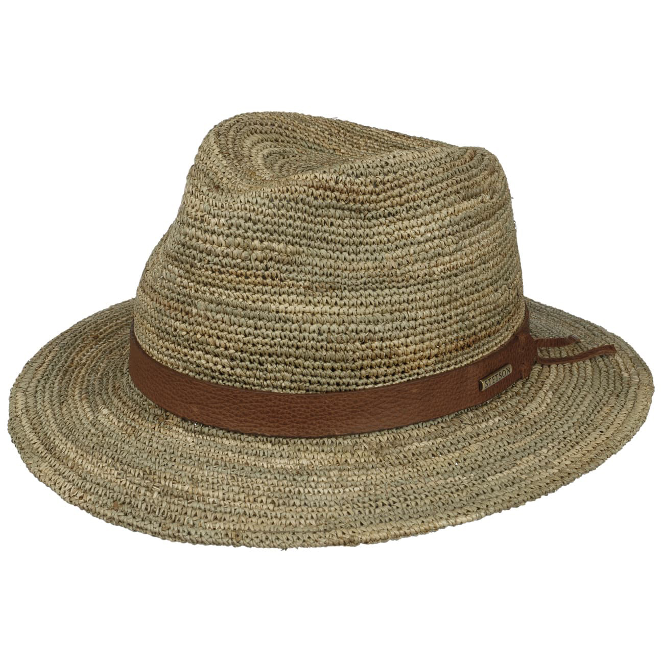 Stetson - Crochet Seagrass Traveller Hat - Natural