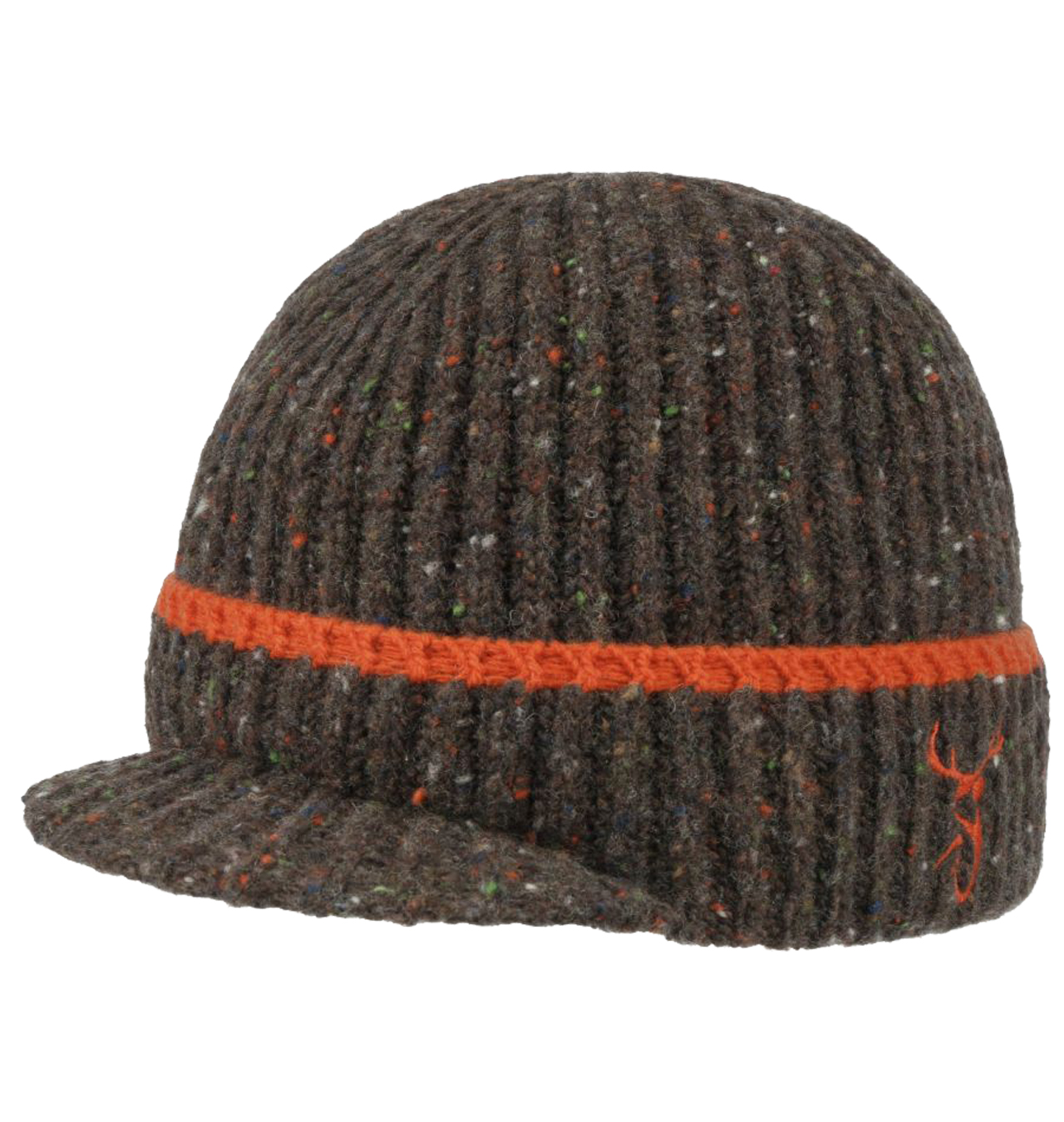 Stetson - Deer Beanie Hat With Peak - Brown