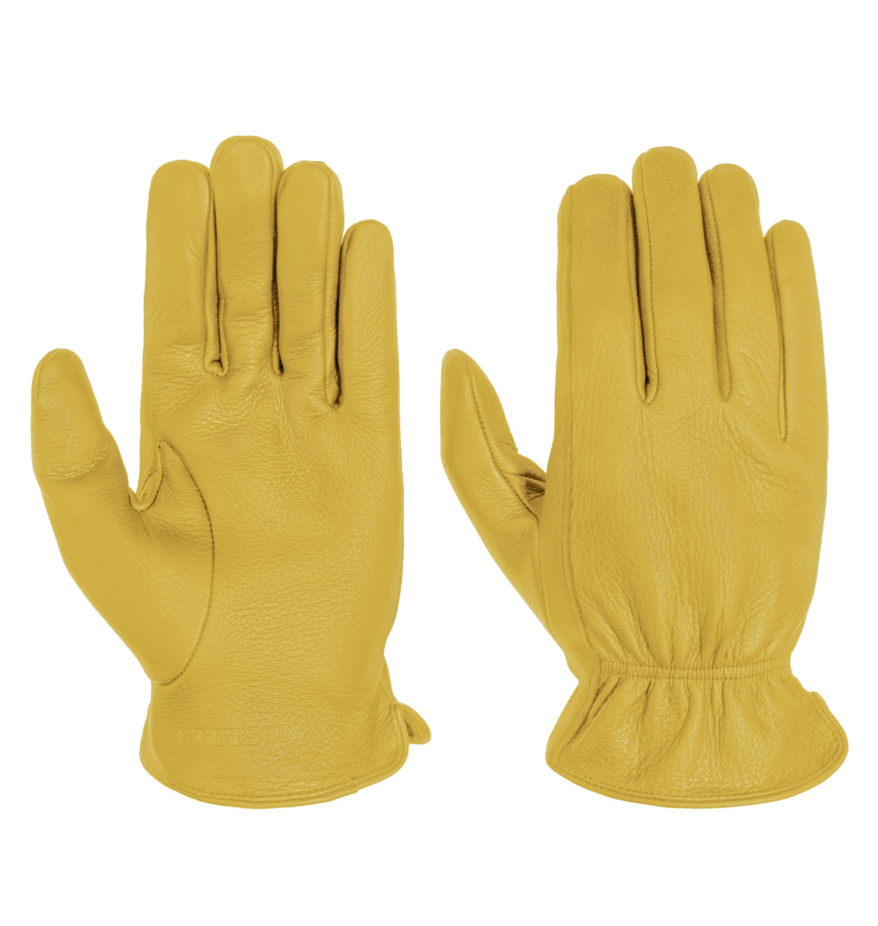 Stetson---Deer-Nappa-Gloves---Yellow