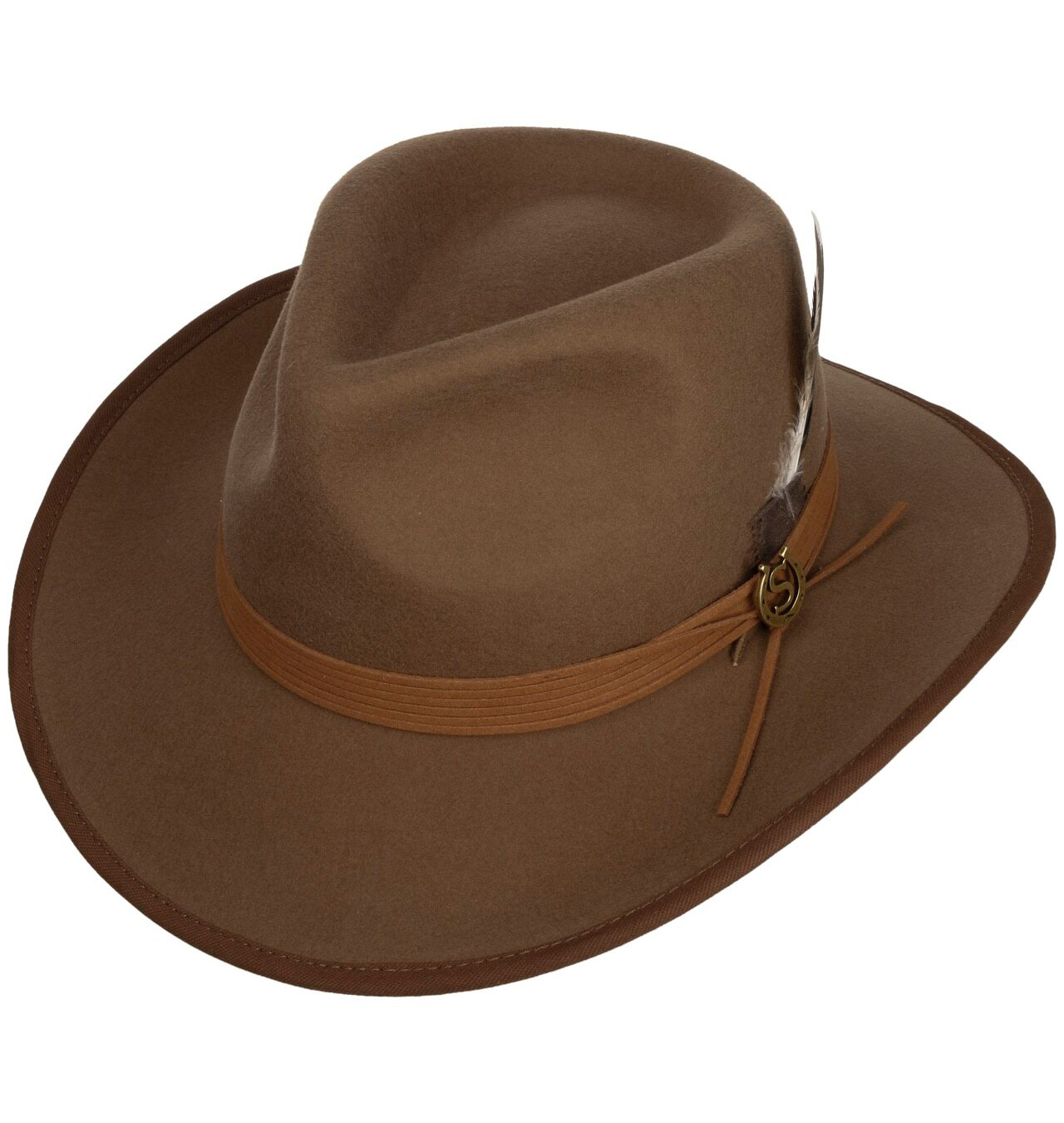 Brown wool hat online