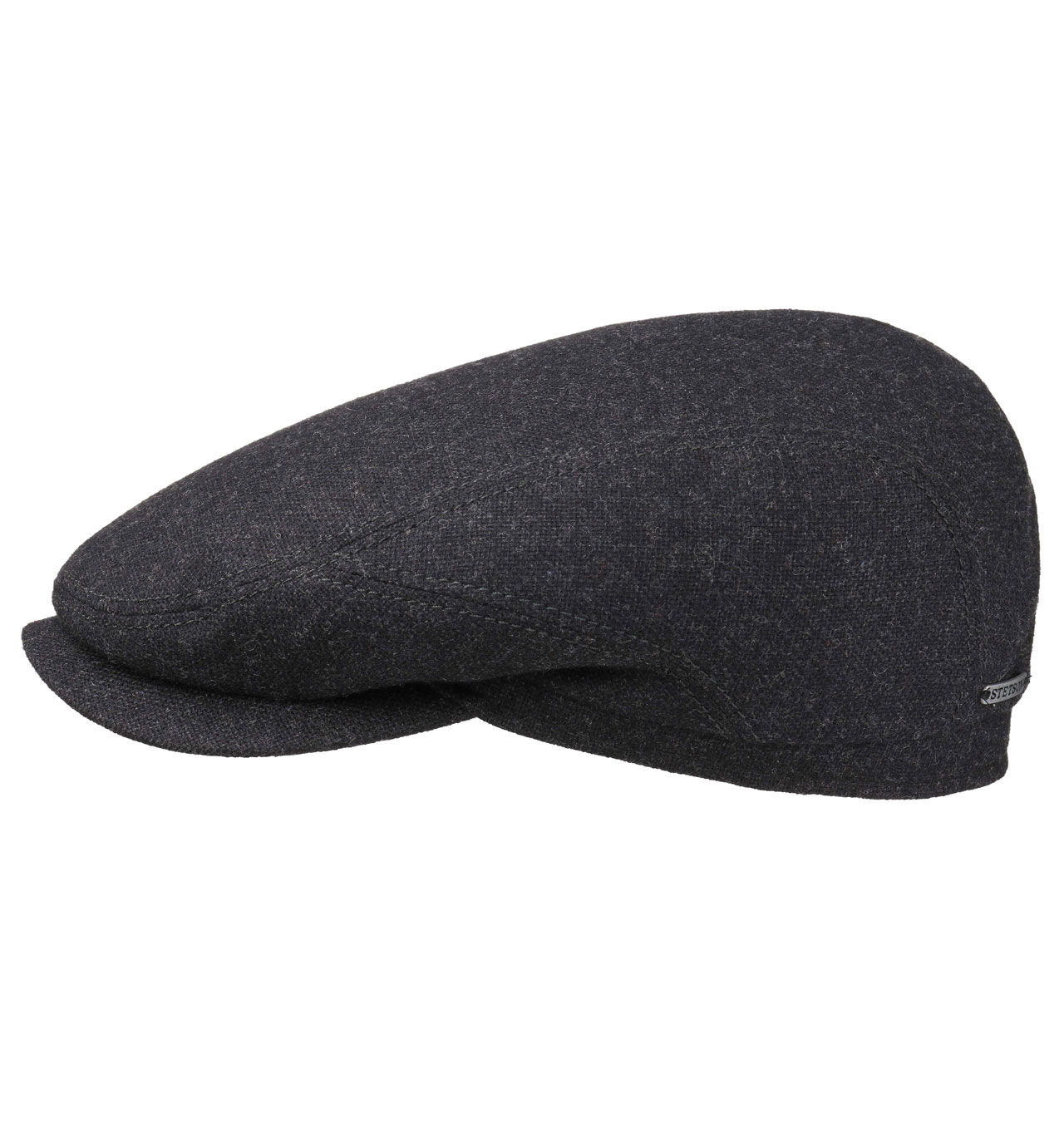 Stetson---Driver-Classic-Flat-Cap-Virgin-Wool-Cashmere---Black