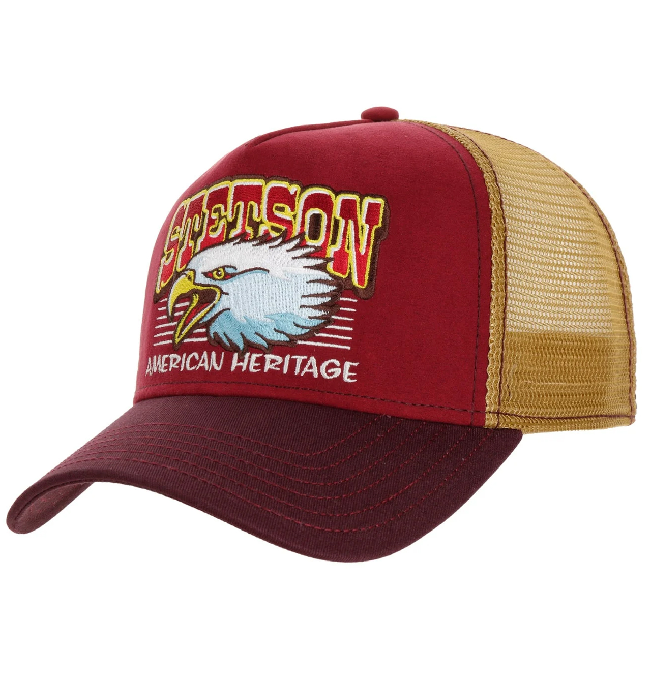 Stetson - Eagle Head Trucker Cap - Bordeaux