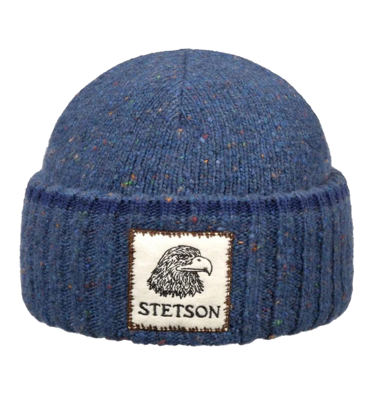 Stetson---Eagle-Patch-Beanie-Hat---Blue1