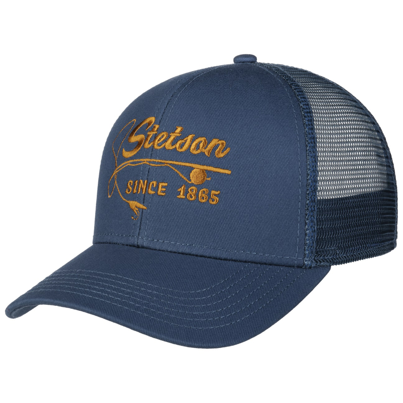Stetson - Fishing Rod Baseball Cap - Blue