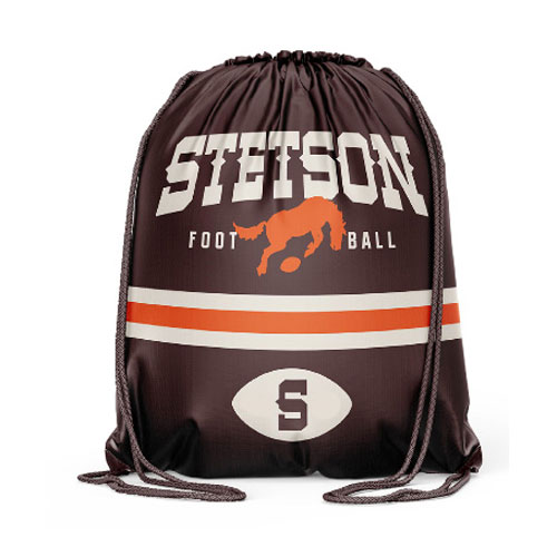 Stetson - Recycled PET Football Gym Bag - Brown