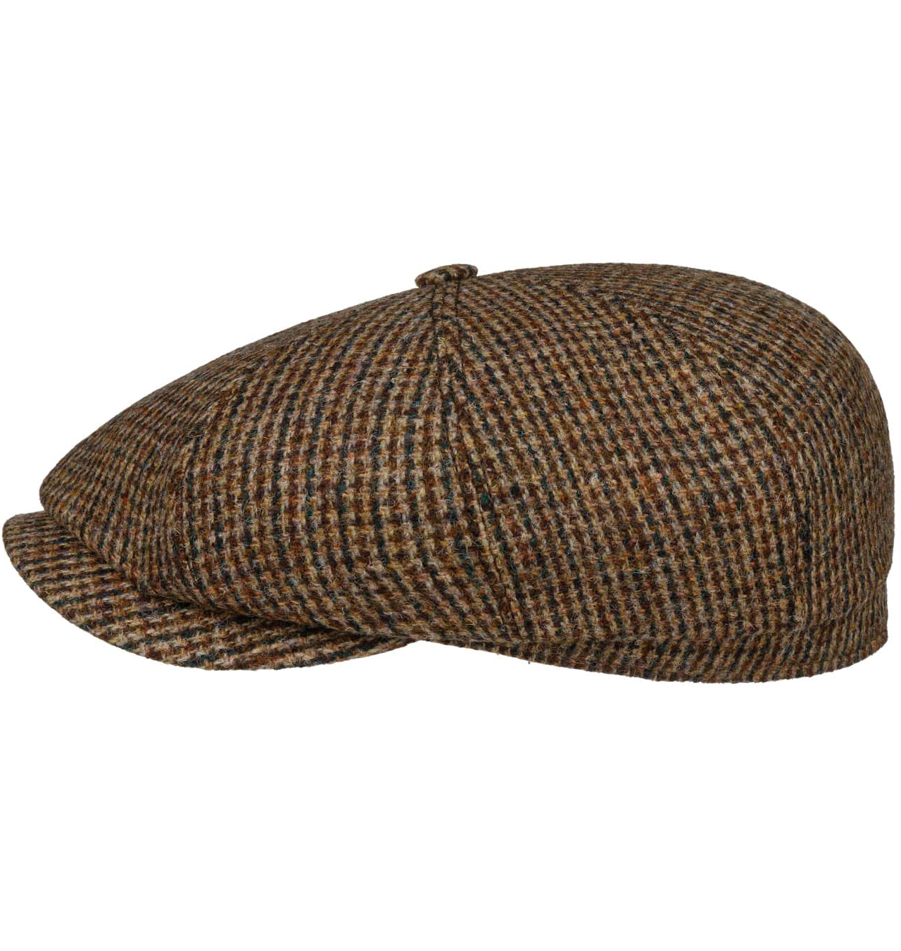 Stetson - Hatteras Brayton Flat Cap - Beige/Brown