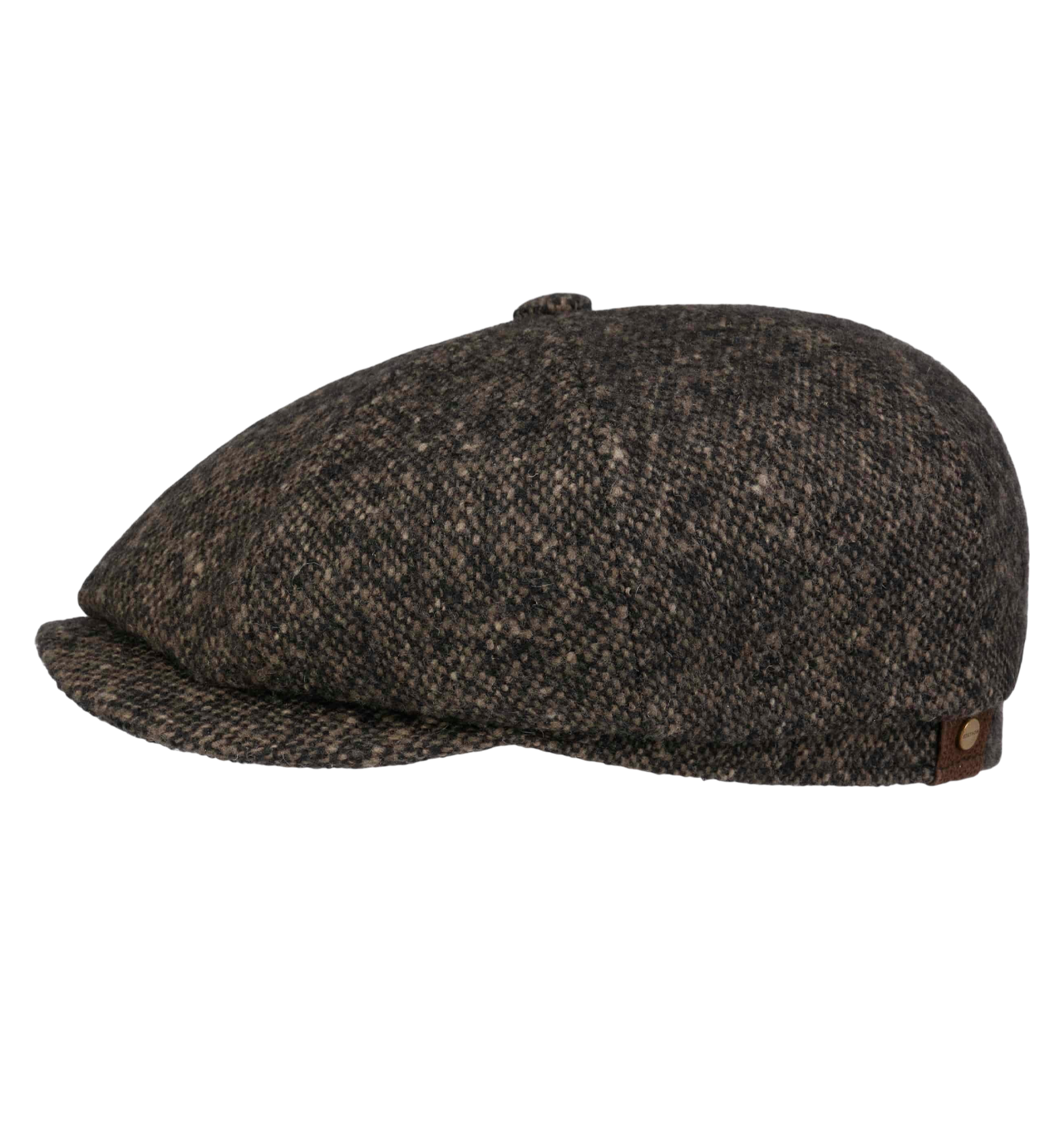 Stetson - Hatteras Donegal Tweed Cap - Black / Mud