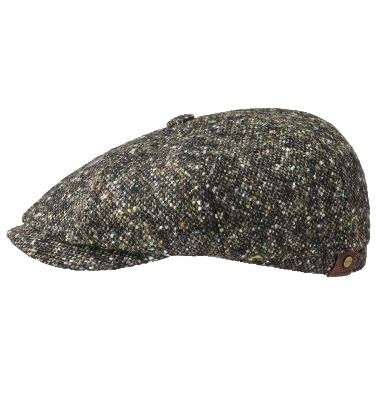 Stetson - Hatteras Donegal Tweed Cap - Olive/Black