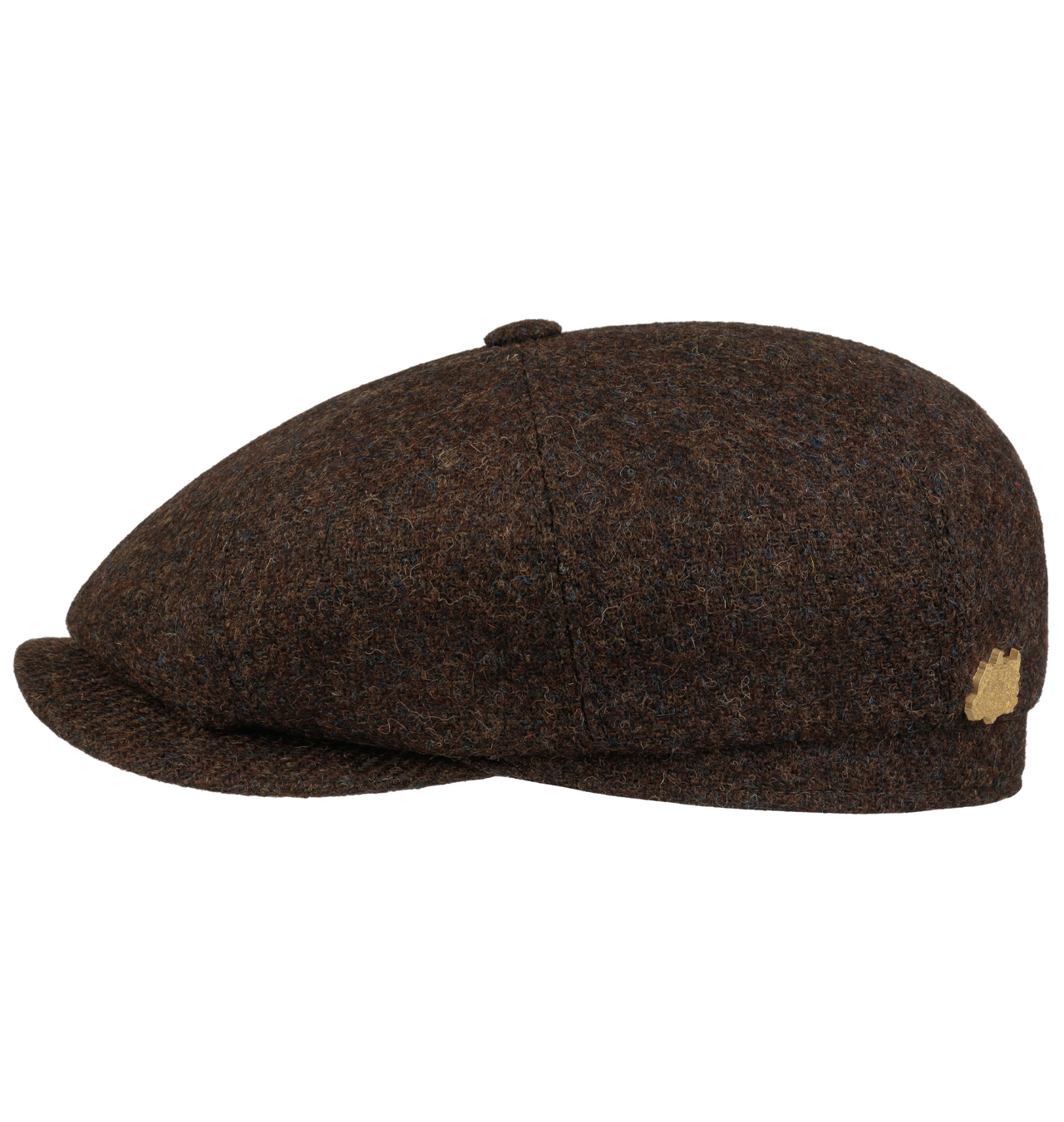 Stetson - Hatteras Harris Tweed 160 Years  Hatteras Cap - Dark Cognac