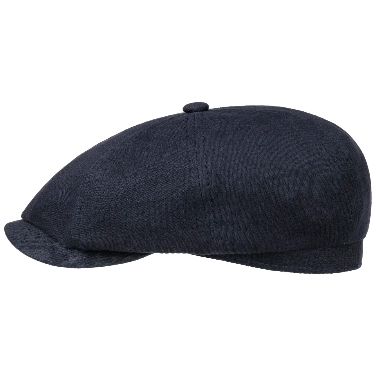 Stetson - Hatteras Kelso Linen Flat Cap - Dark navy