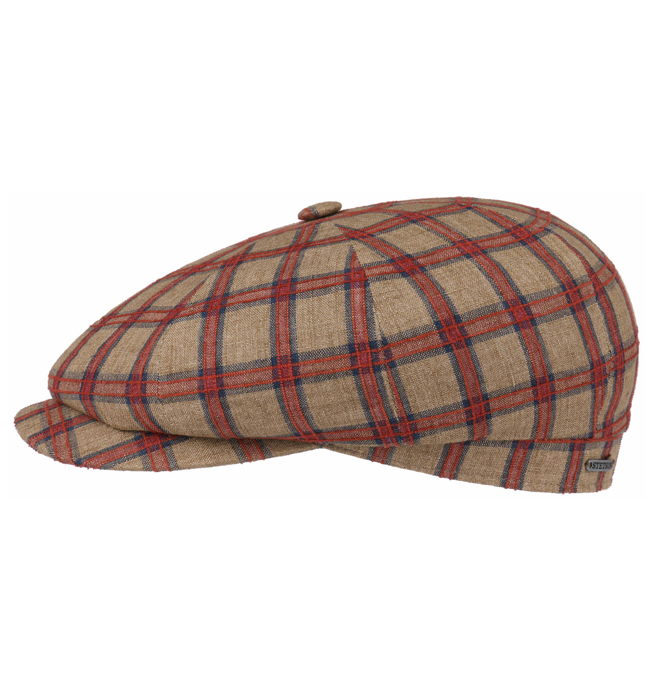 Stetson - Hatteras Large Checks Newsboy Cap