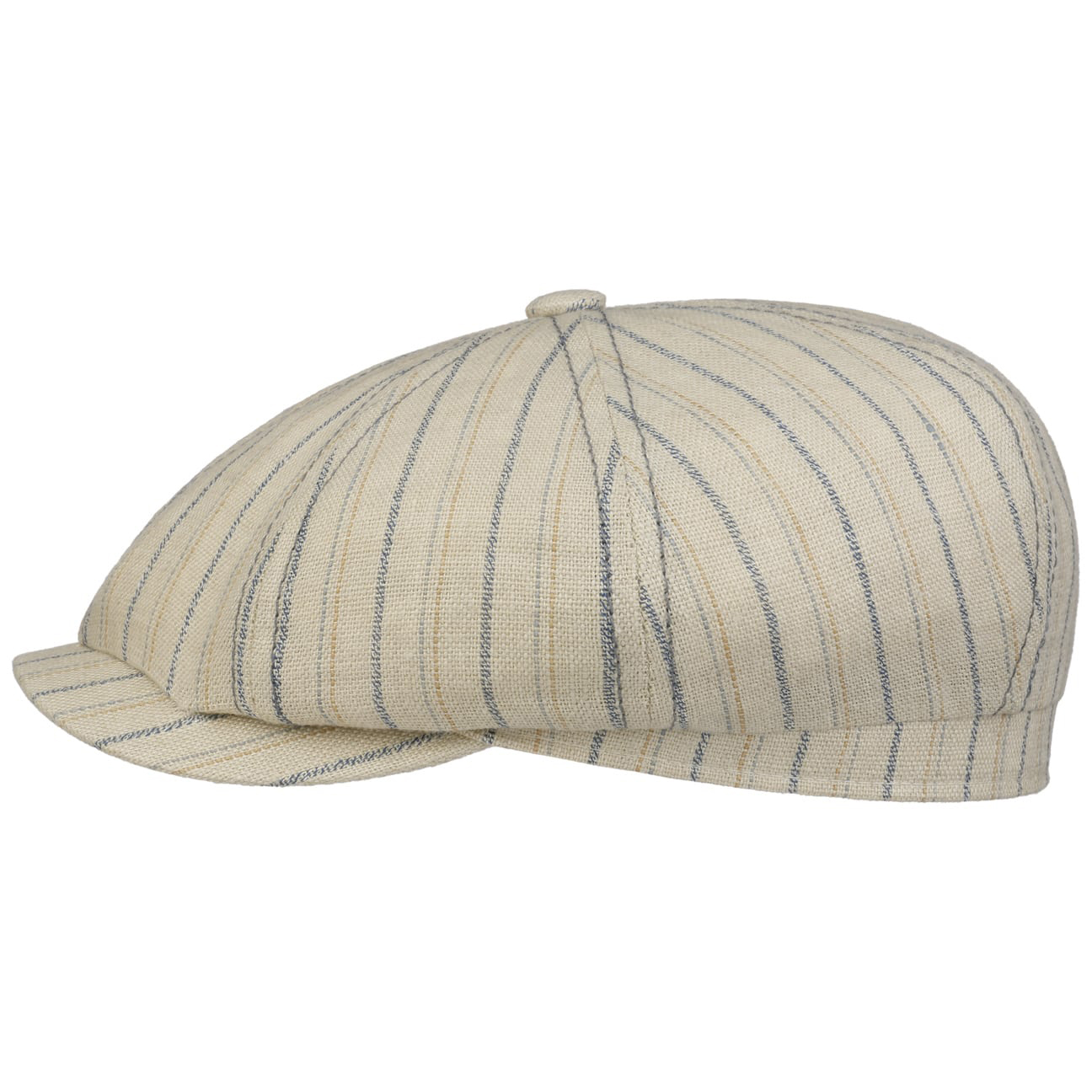 Stetson - Hatteras Ledford Linen Flat Cap - Natural