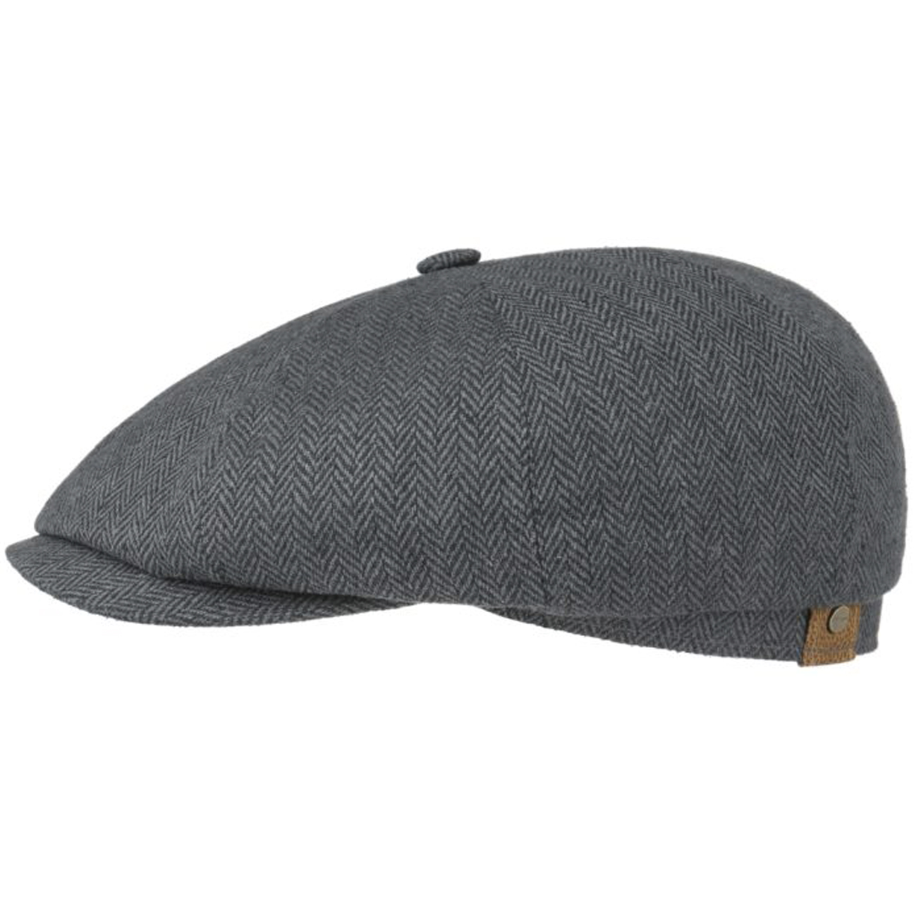 Stetson---Hatteras-Silk-Flat-Cap---Navy-Grey