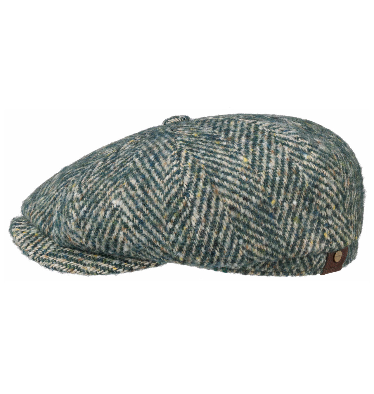 Stetson - Hatteras Wool Colour Neps Flat Cap - Green