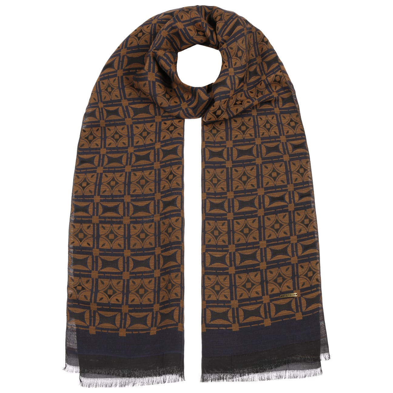 Stetson - Jaquard Geometrics Cotton Scarf