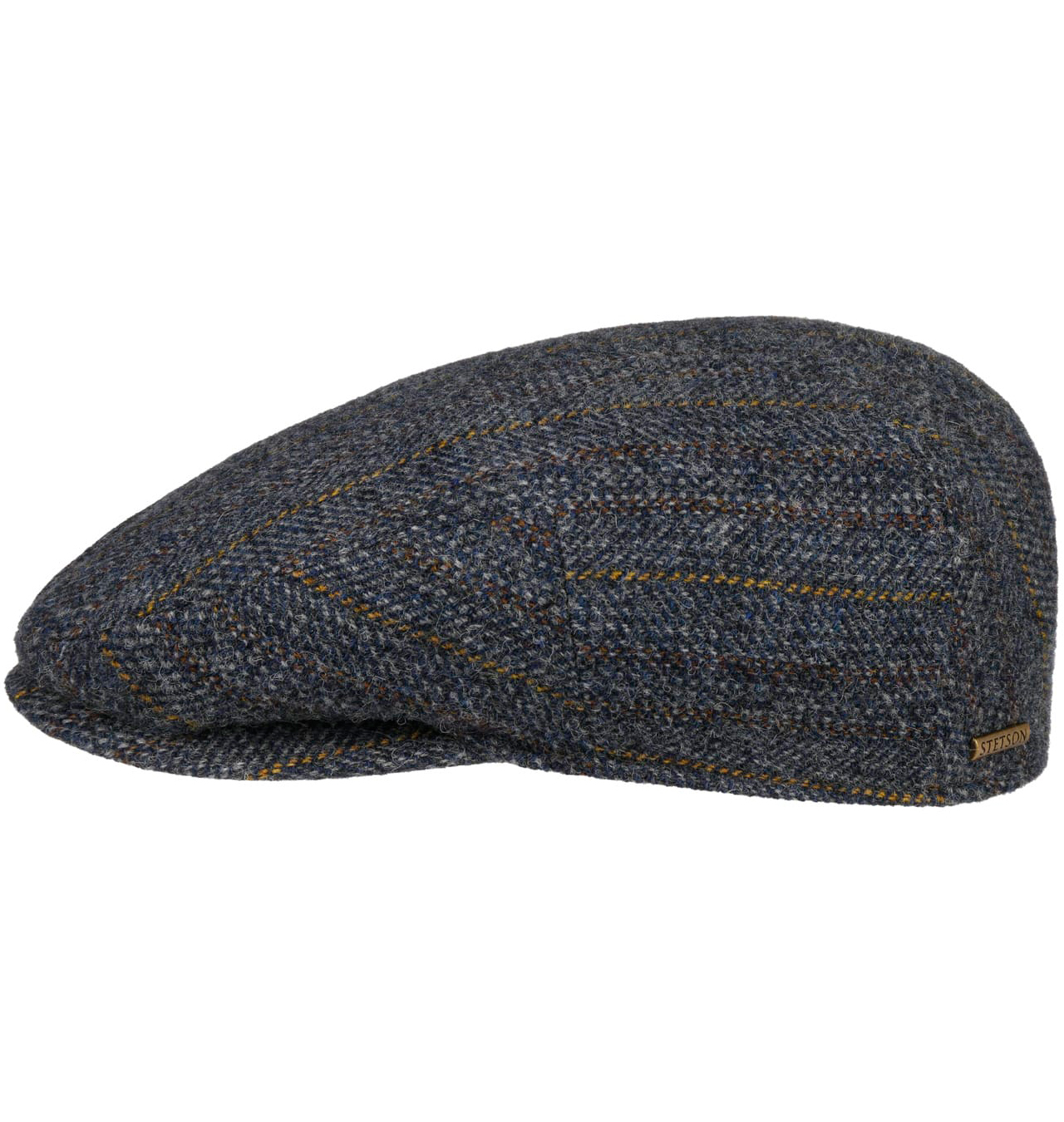 Stetson---Kent-Herringbone-Stripe-Flat-Cap---Navy1