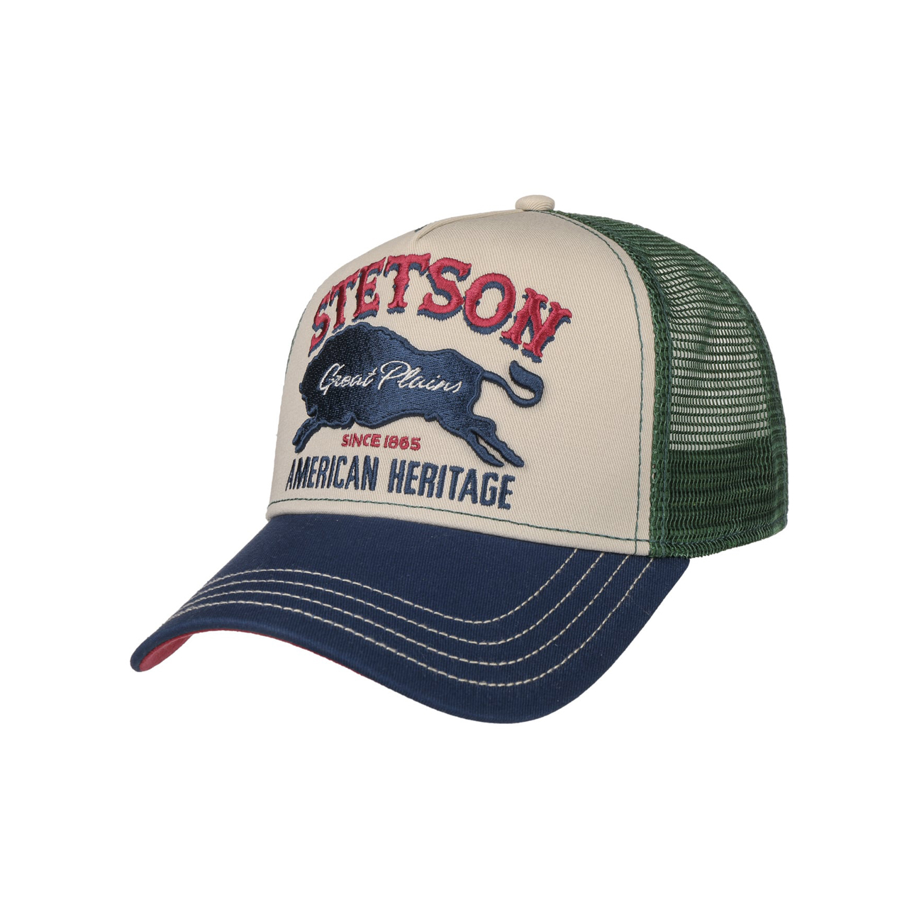 Stetson - Kids The Great Plains Trucker Cap - Green 