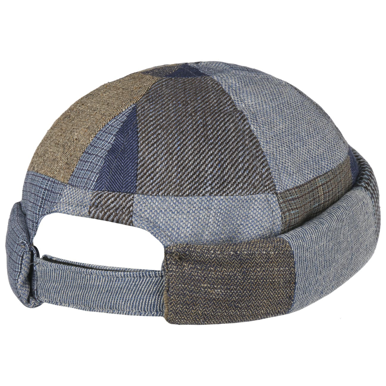 4295 Laughlin Patchwork Docker Hat Women/men Brown-blue 7 3/4-7 Amazon.com: Stetson Hatteras Fresh Patchwork Flat Cap Men  main image 4