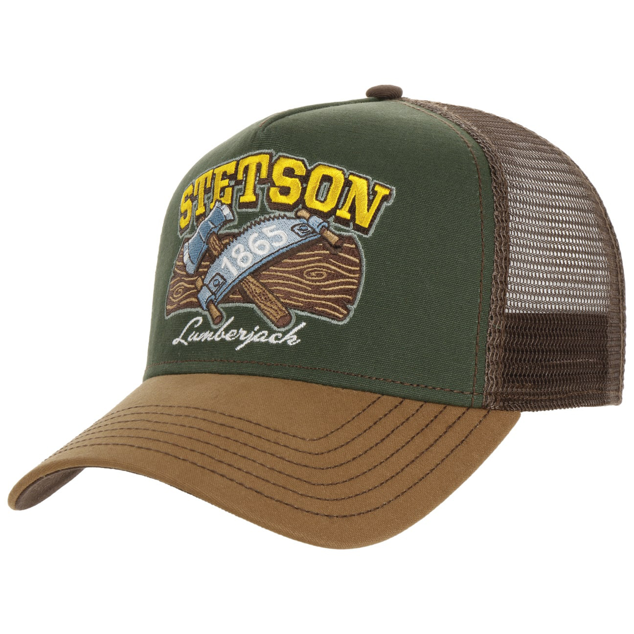 Stetson---Lumberjack-Trucker-Cap---Brown