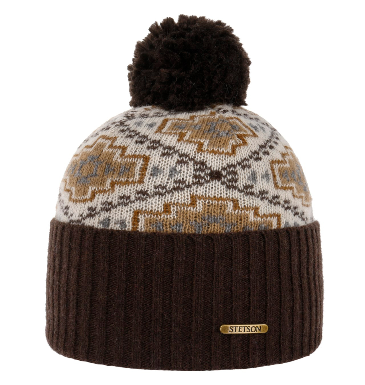 Stetson - Navajo Pompom Beanie Hat