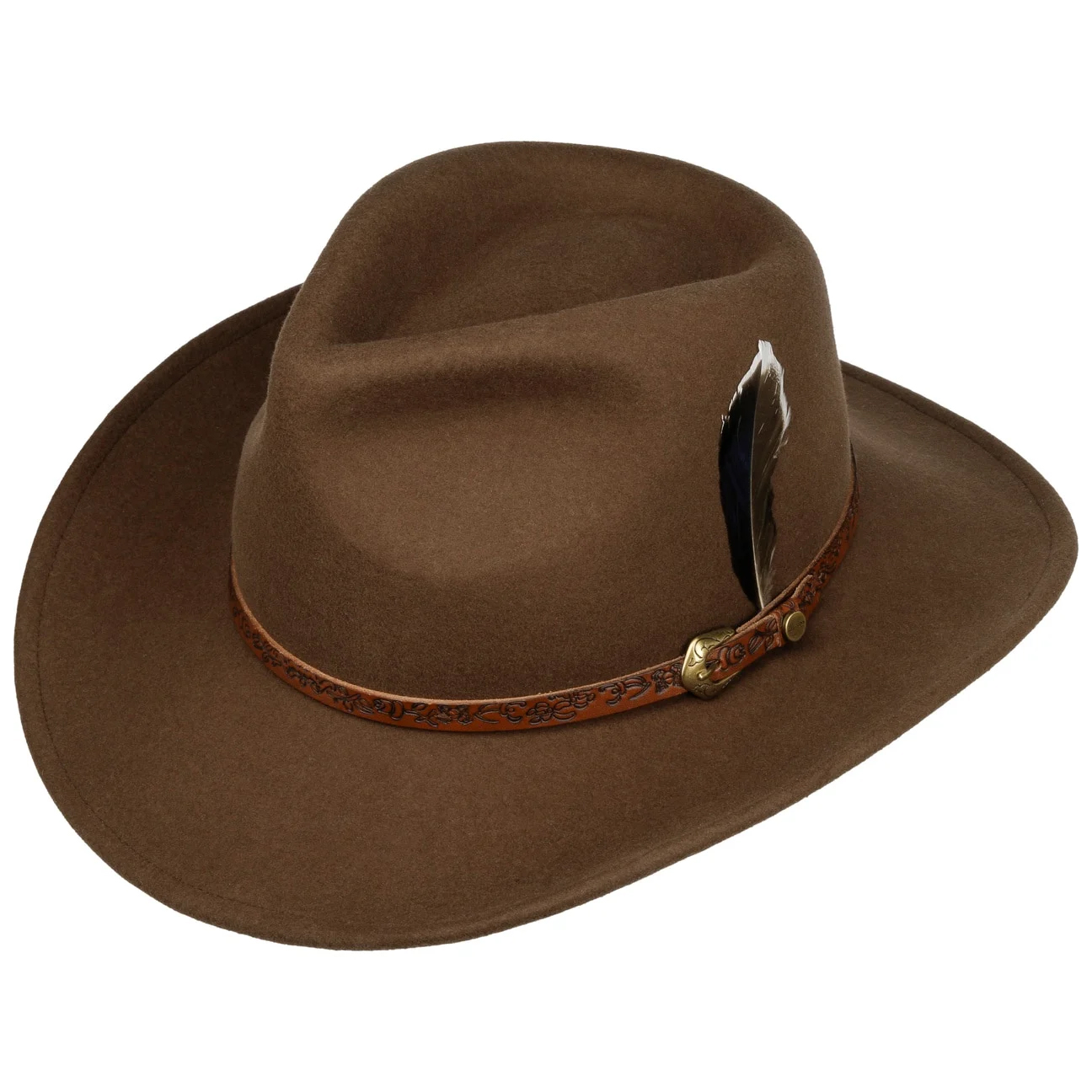 Stetson - Norbeck Western Wool Hat - Brown