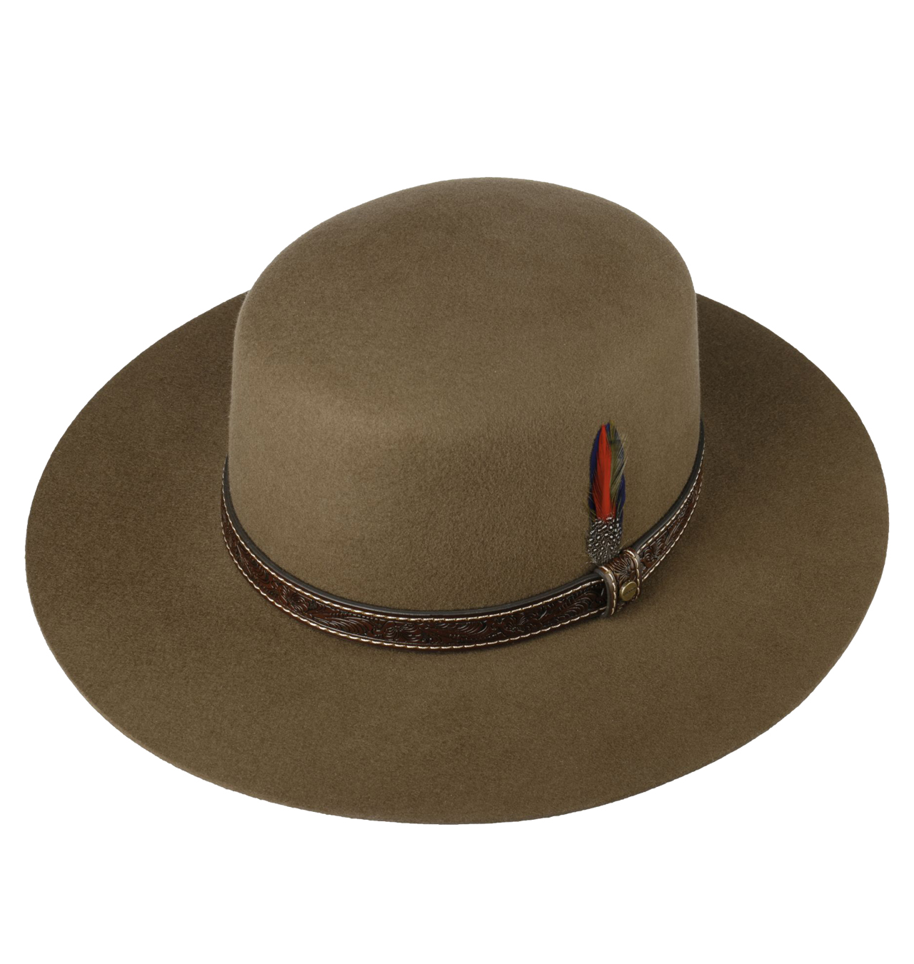 Stetson - Open Crown Woolfelt Hat - Beige