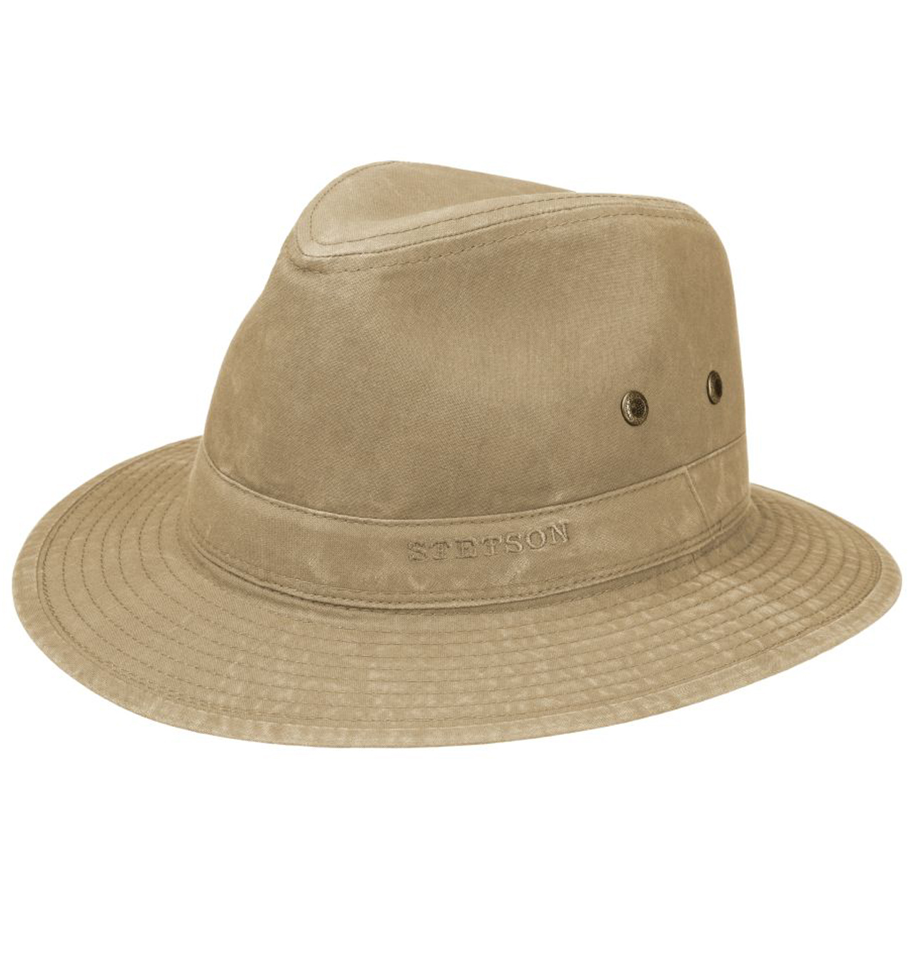 Stetson - Organic Cotton Traveller Hat Delave - Beige