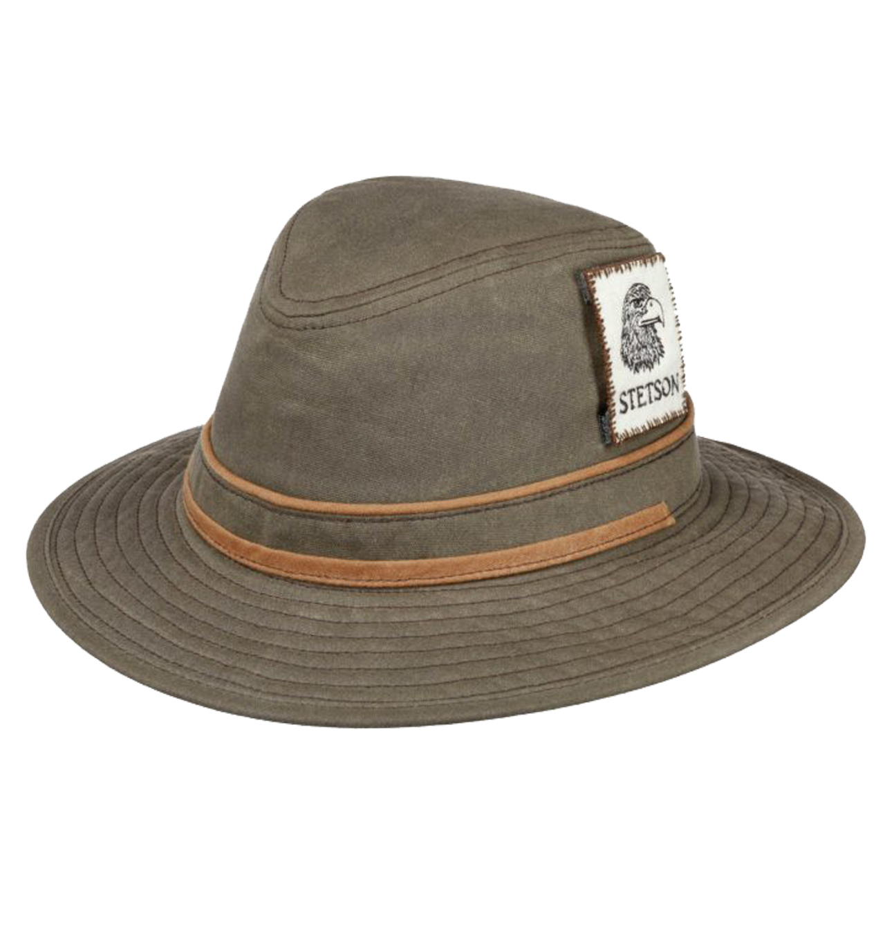 Stetson - Outdoors Eagle Vintage Waxed Traveller Hat - Olive
