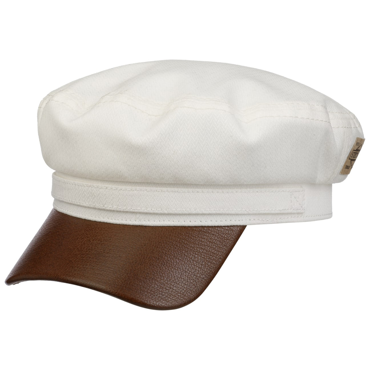 Stetson---Peabody-Cotton-Fishermans-Cap---White