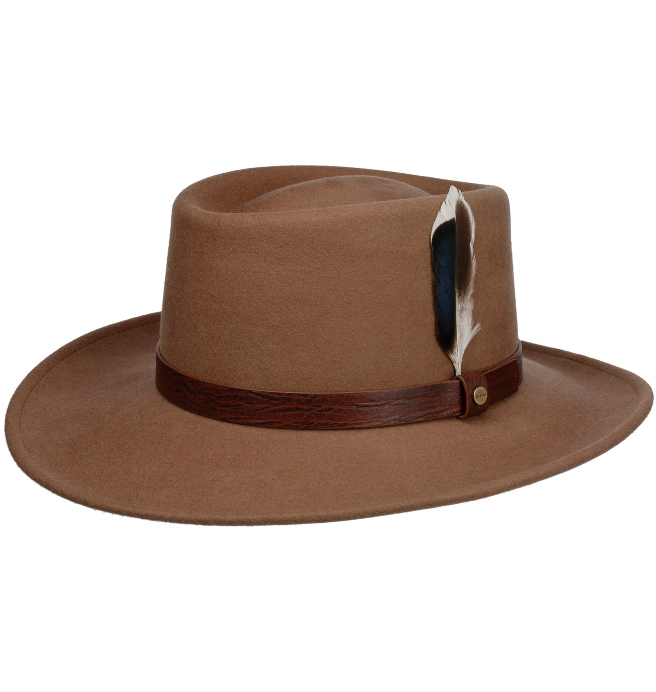 Stetson---Petersham-Gambler-Wool-Hat---Beige1