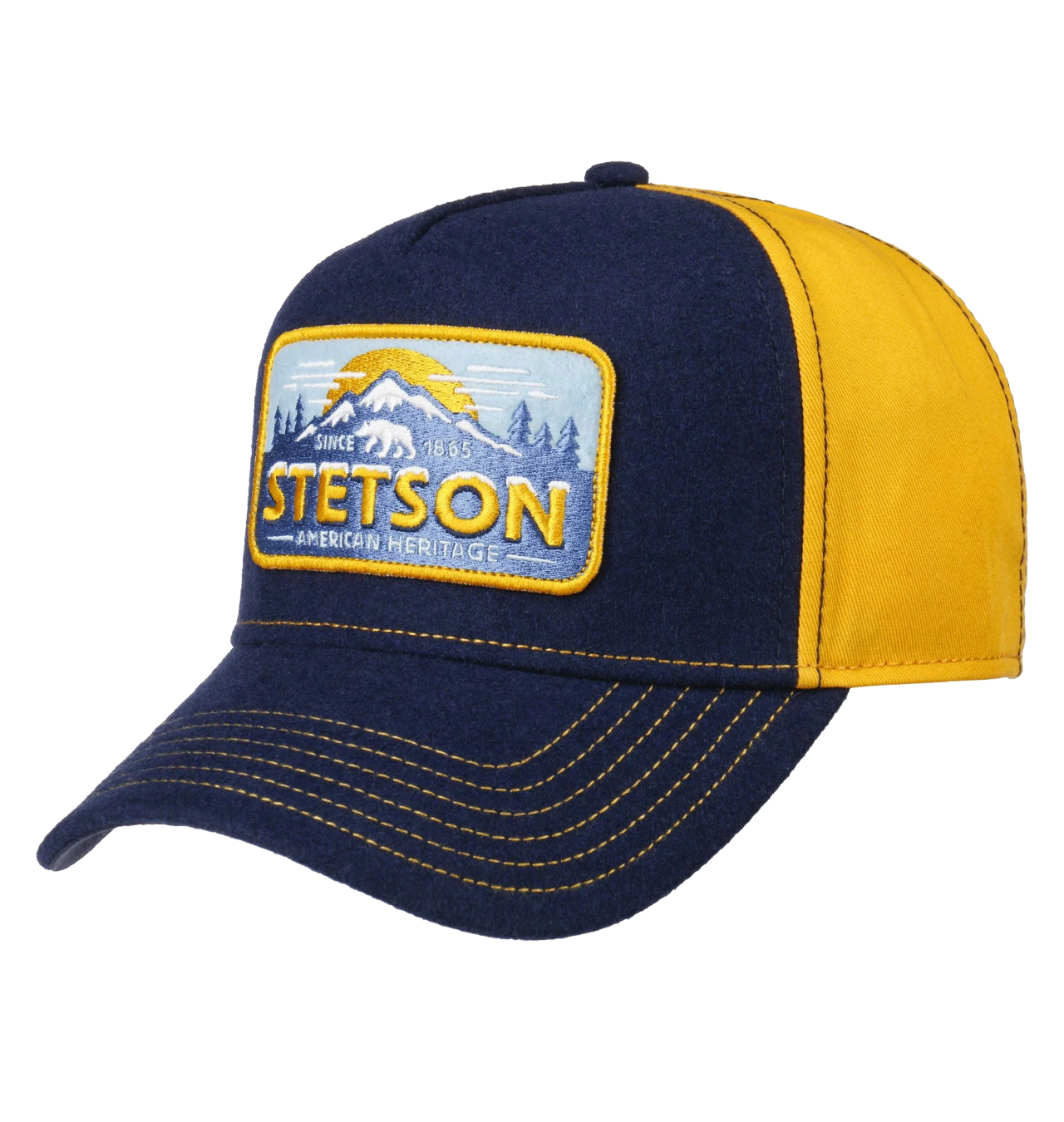 Stetson - Polar Trucker Cap - Blue/Yellow