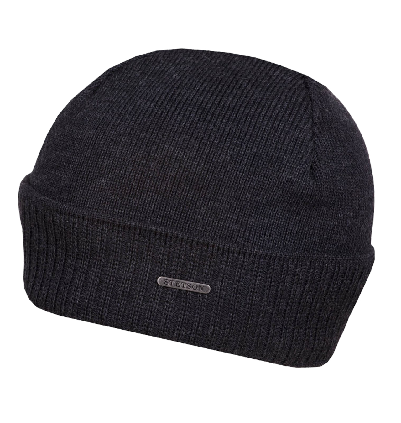 Stetson - Reflective Band Merino Wool Runners Beanie - Charcoal