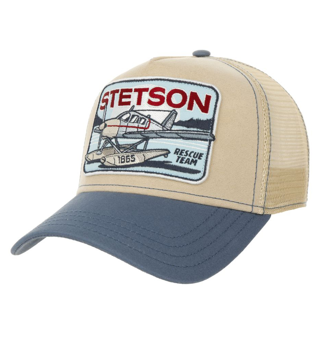 Stetson - Rescue Team Trucker Cap - Beige-Blue