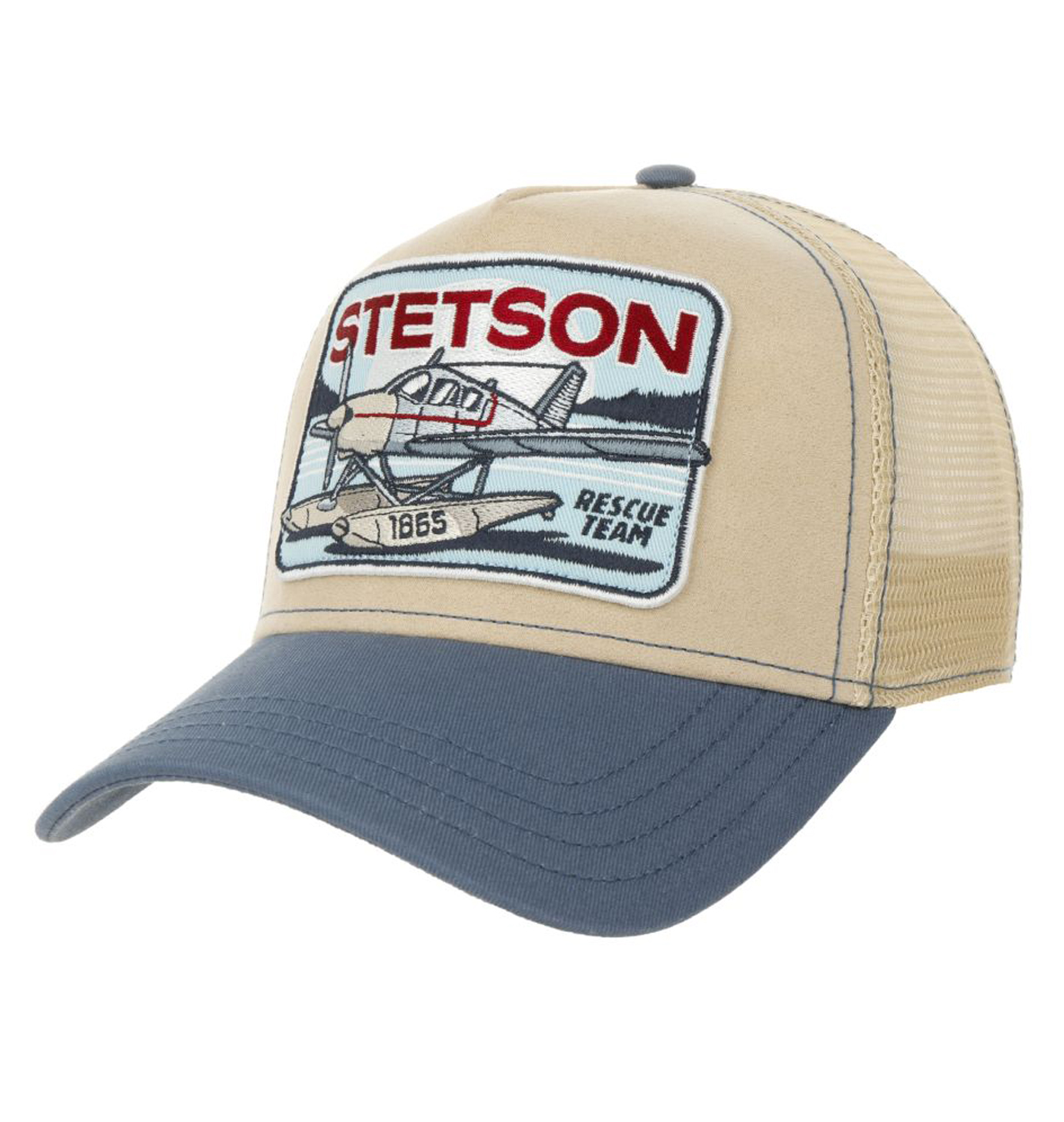 Stetson---Rescue-Team-Trucker-Cap---Beige-Blue1