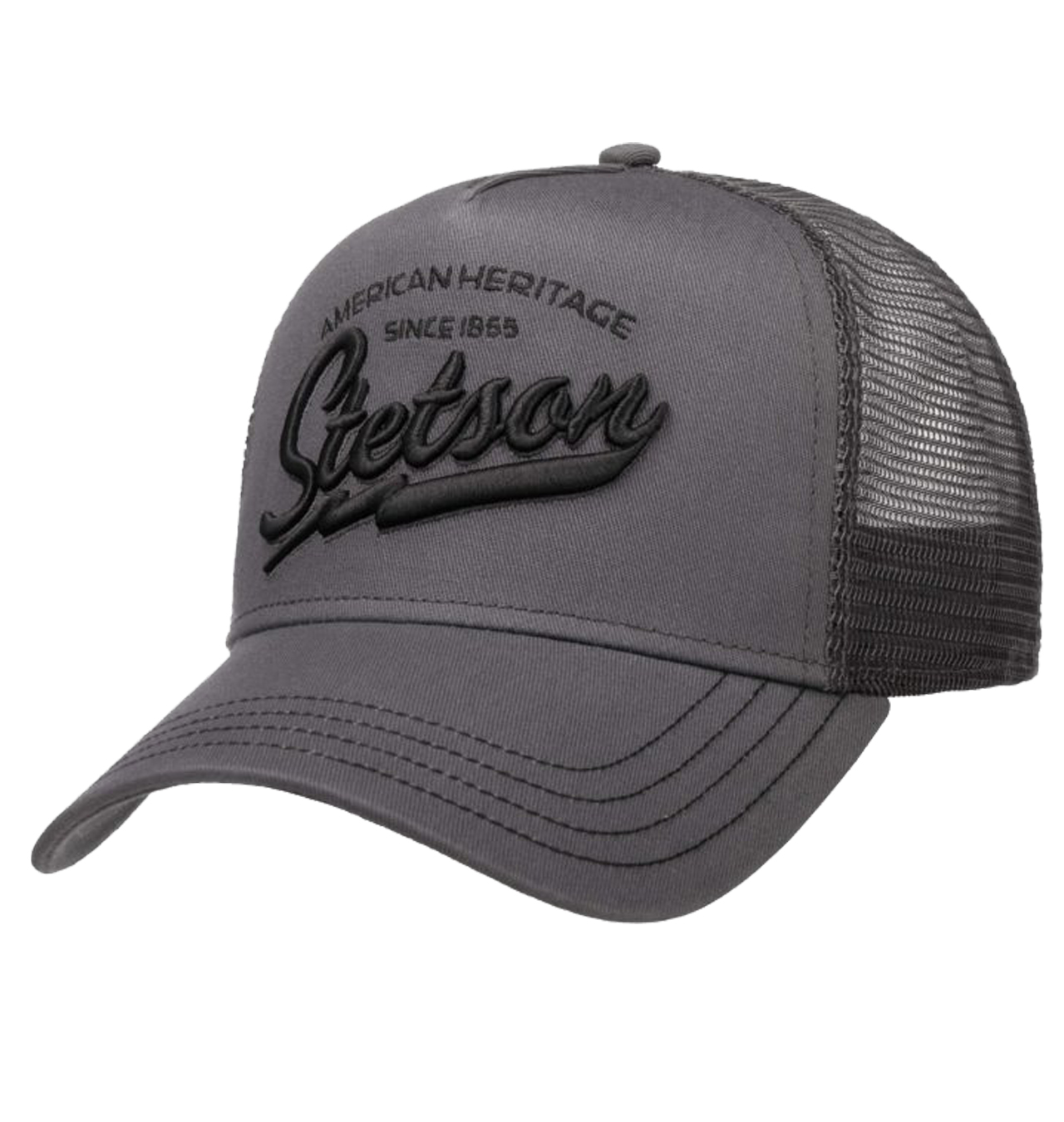 Stetson---Since-1865-Trucker-Cap---Grey1