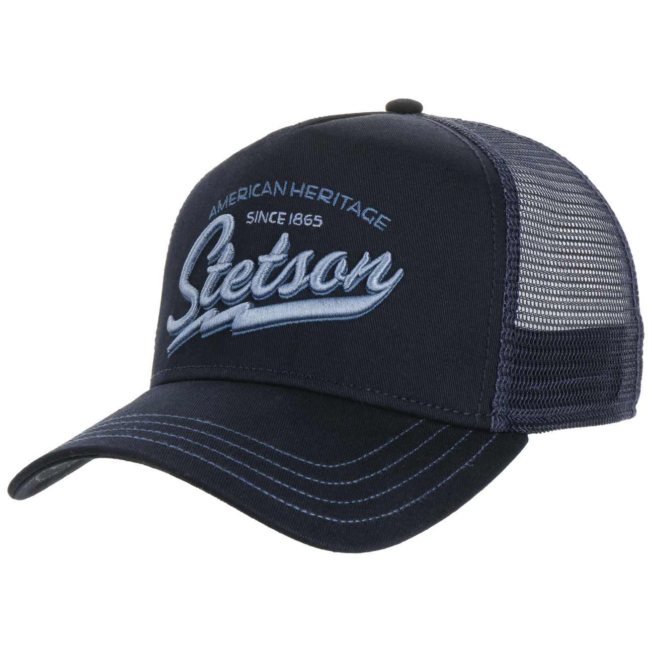 Stetson---Since-1865-Trucker-Cap---Navy-Gun-Metal1