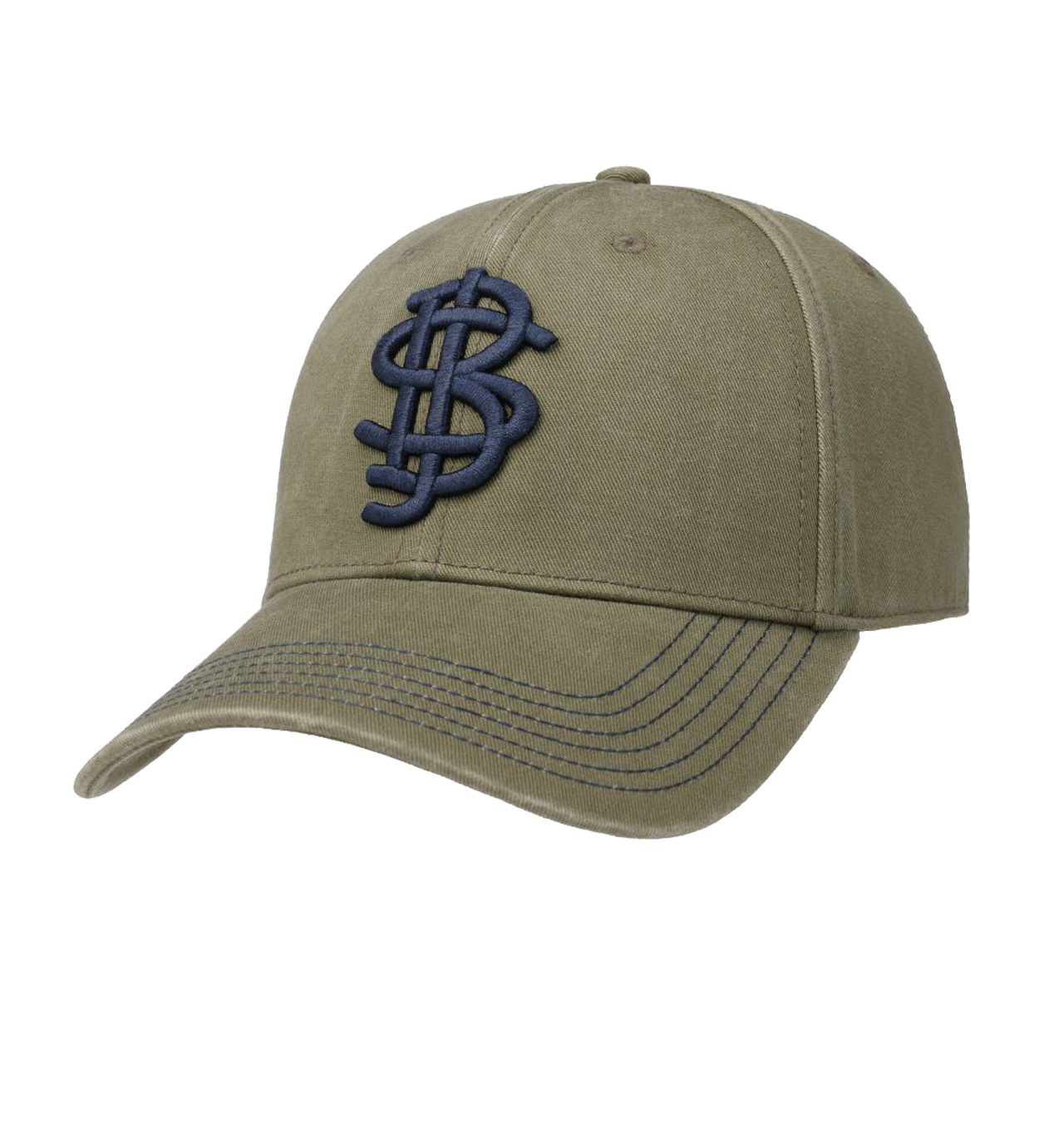 Stetson - Stitched Logo Cap With UV Protection - Olive