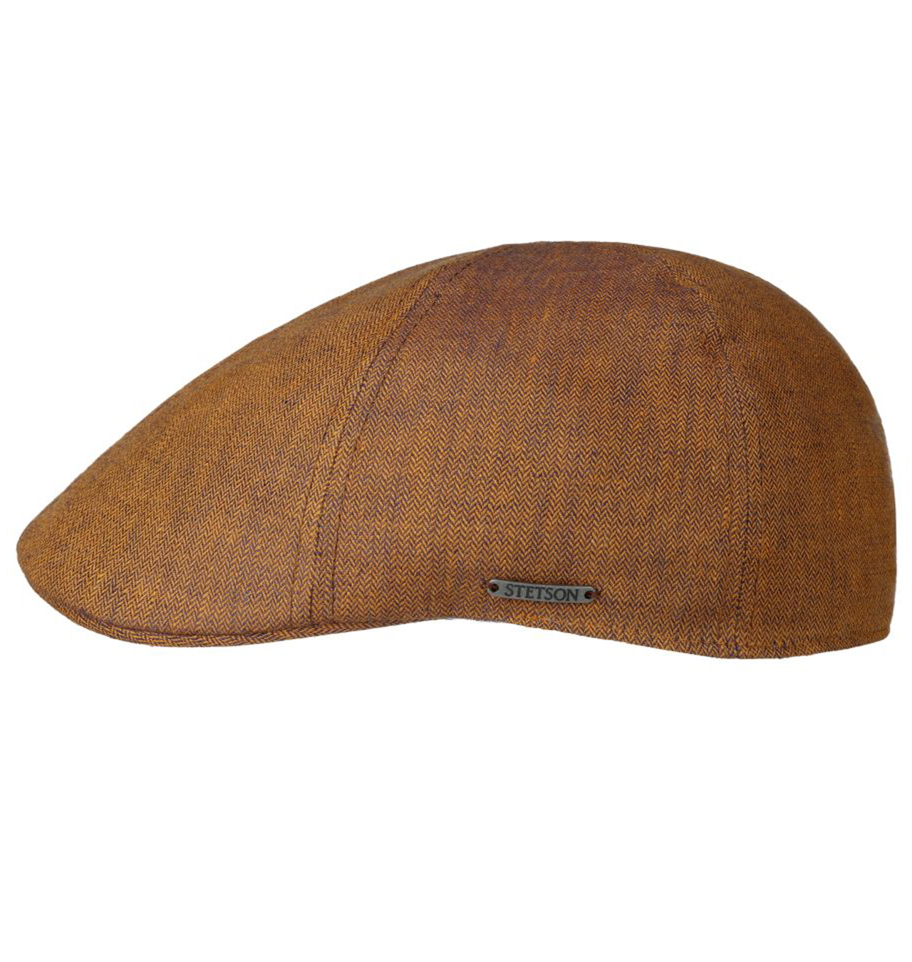 Stetson - Texas Descott Linen Flat Cap - Rust