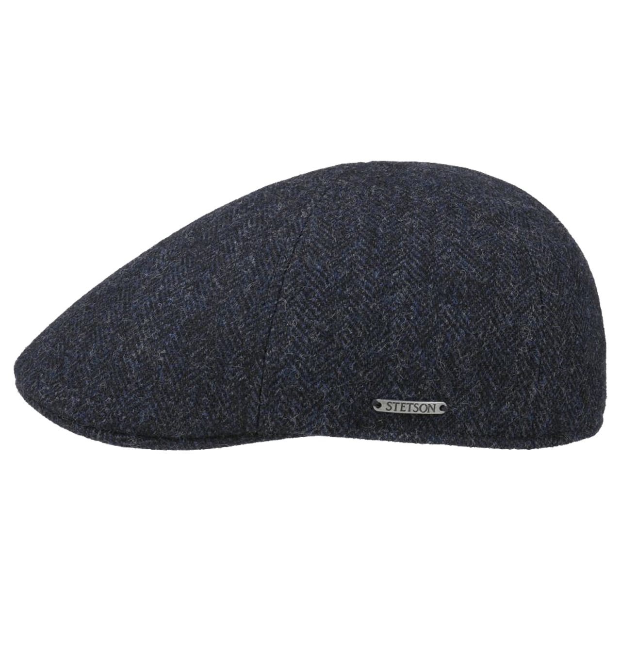 Stetson - Texas Wool Herringbone Cap - Black Blue