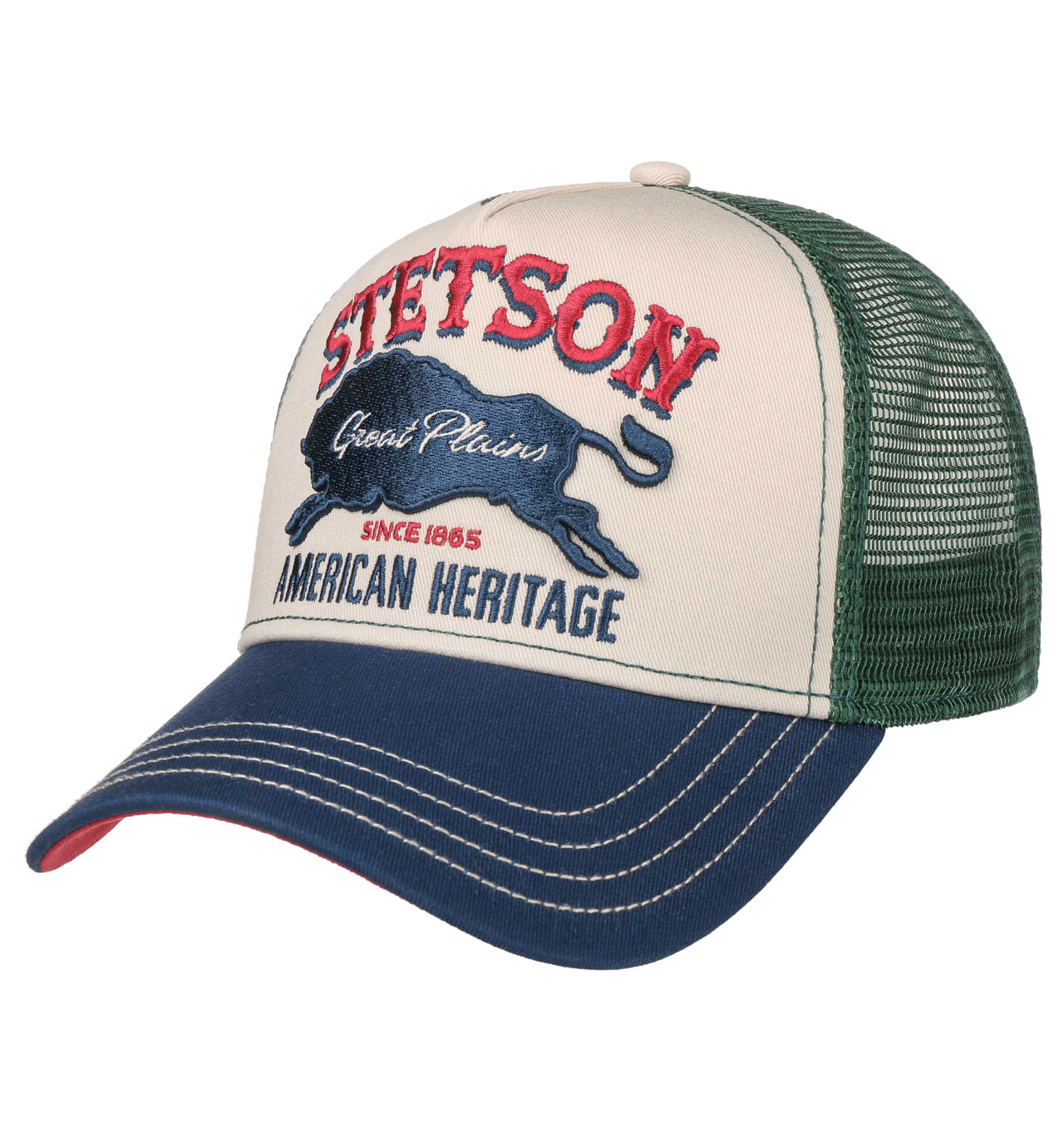 Stetson---The-Plains-Trucker-Cap---Green