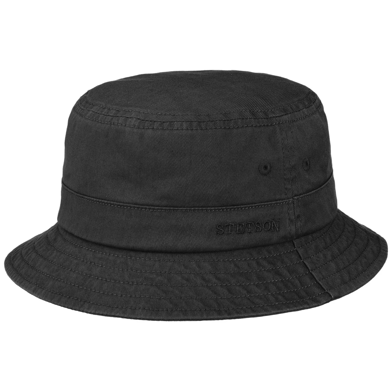 Stetson - Twill Bucket Hat - Black