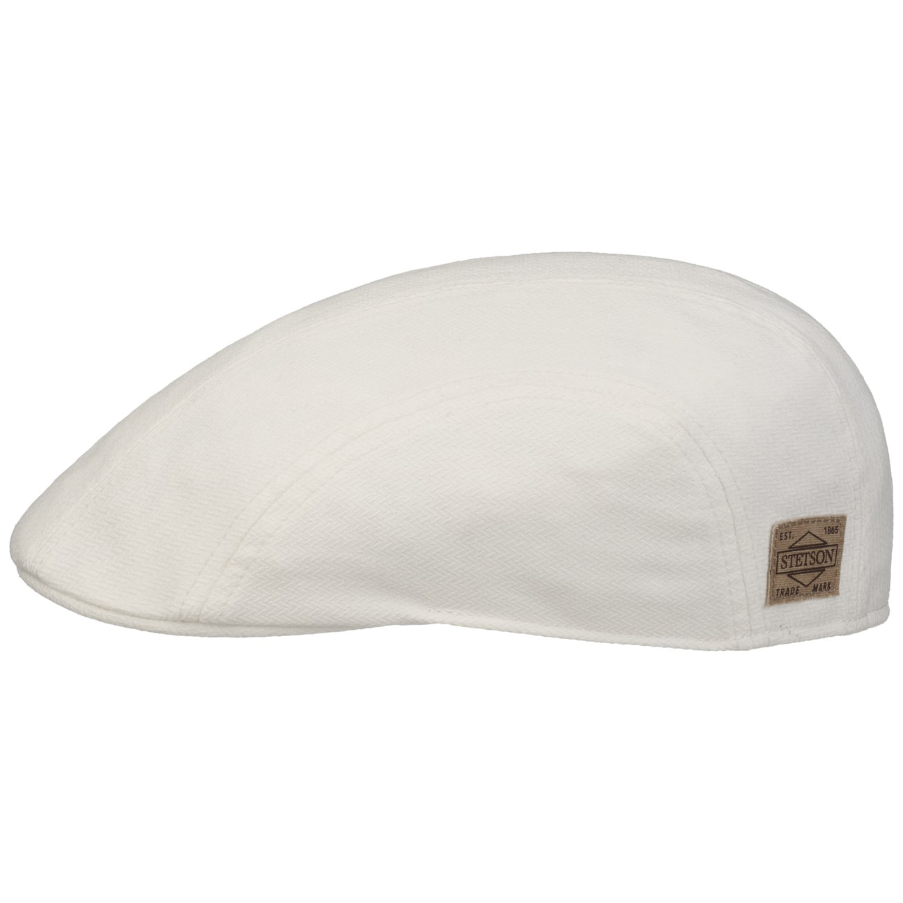 Stetson---Unlined-Cotton-Flat-Cap---White1