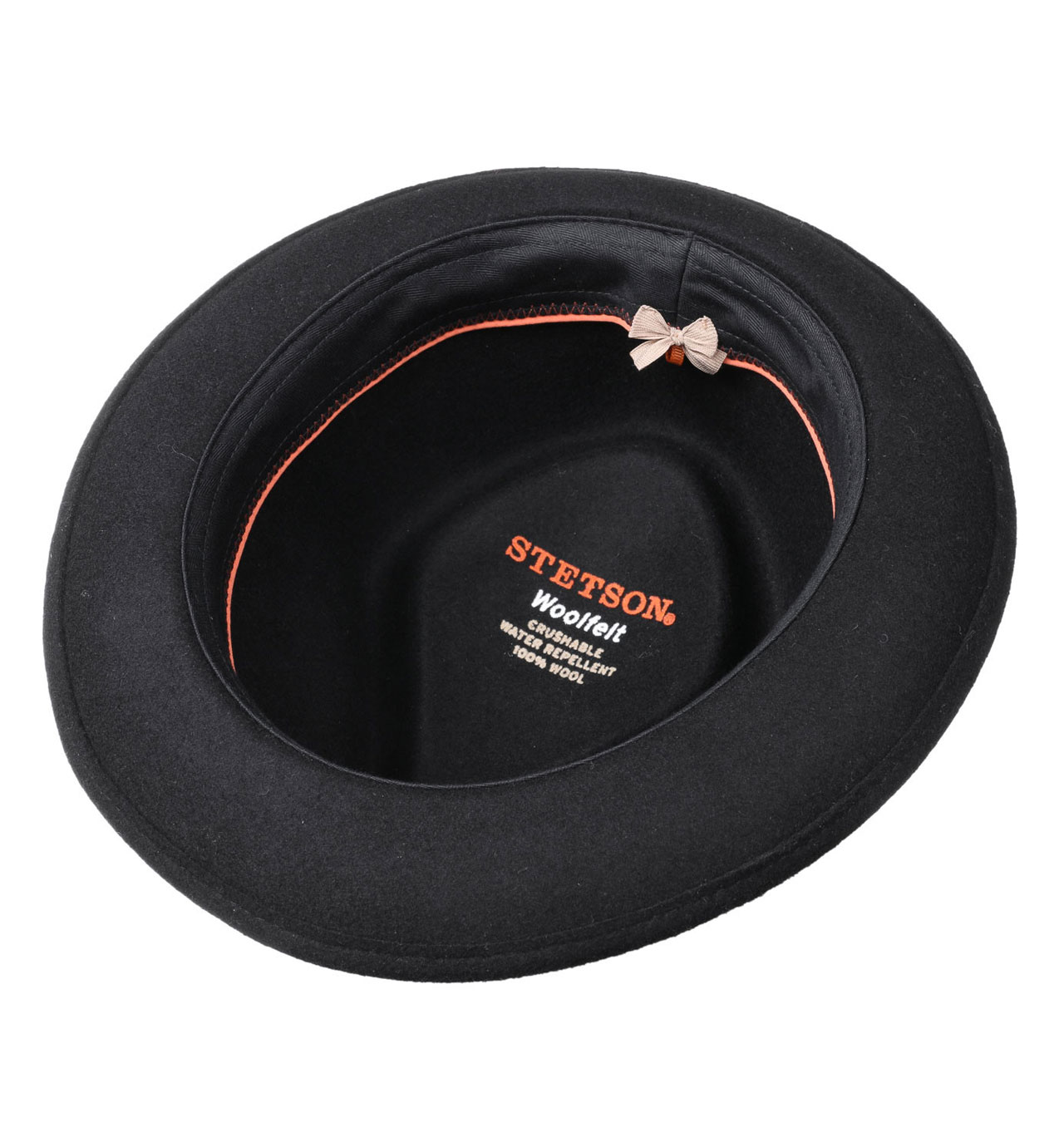 stetson valema player wool felt hat black