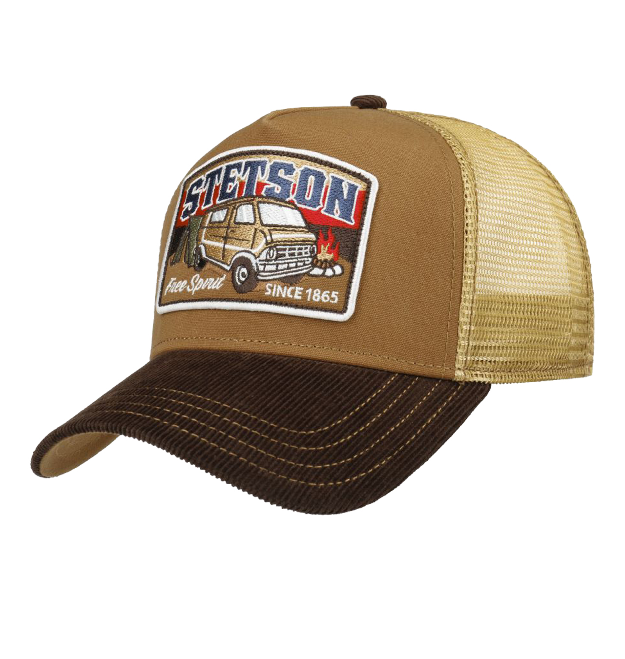 Stetson---Van-By-The-Campfire-Trucker-Cap---Brown1