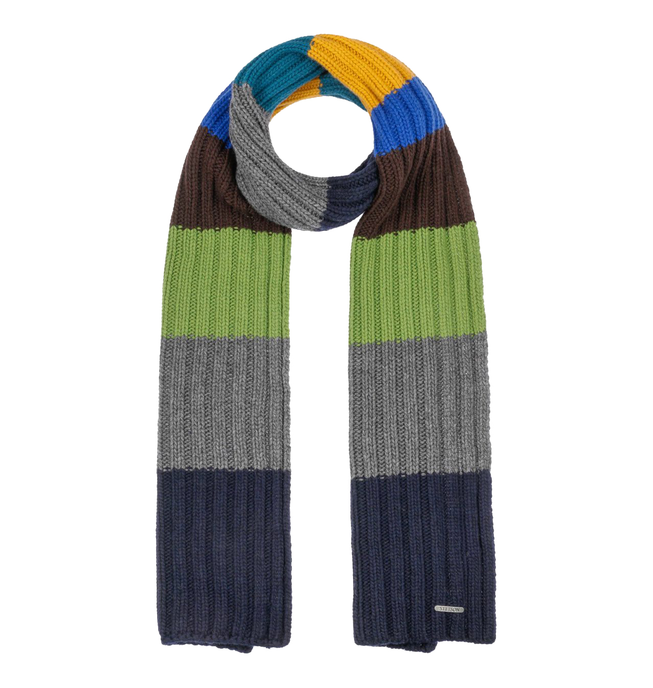 Stetson - Velcano Knit Scarf With Cashmere - Grey-Green