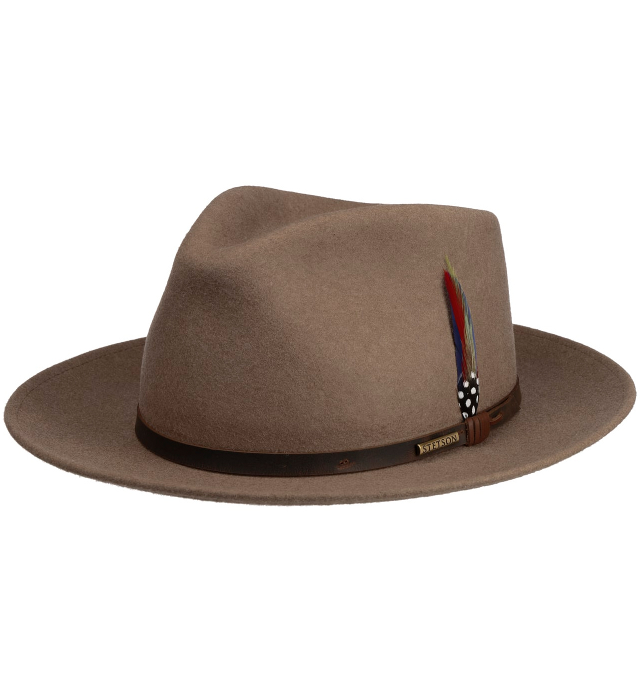 Stetson - Vellacott Western Style Fedora Woolfelt - Beige