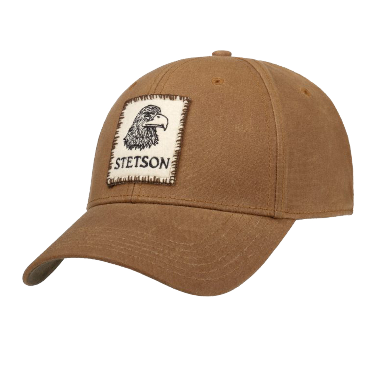 Stetson---Vintage-Eagle-Waxed-Baseball-Cap---Brown1