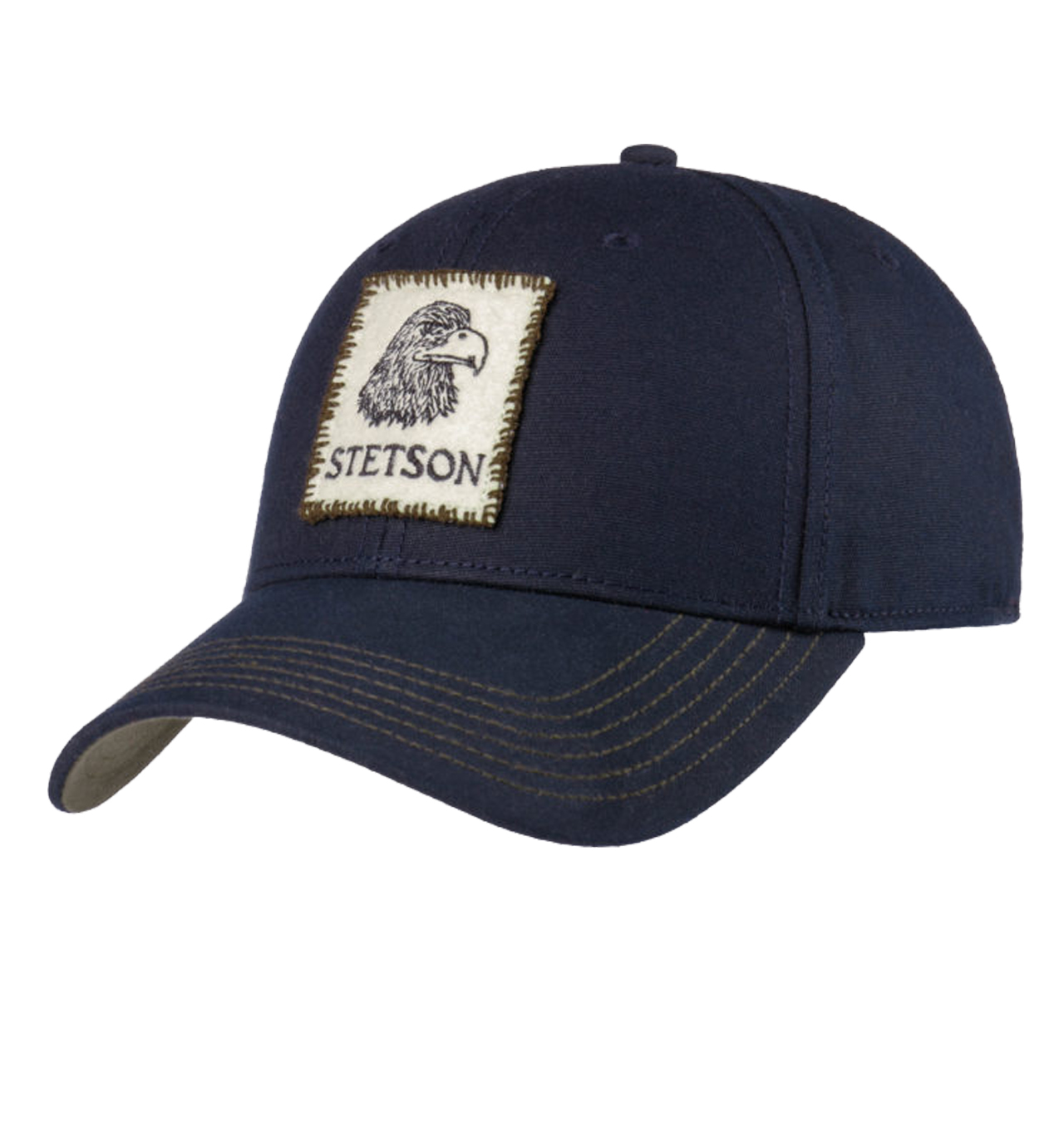 Stetson - Vintage Eagle Waxed Baseball Cap - Navy