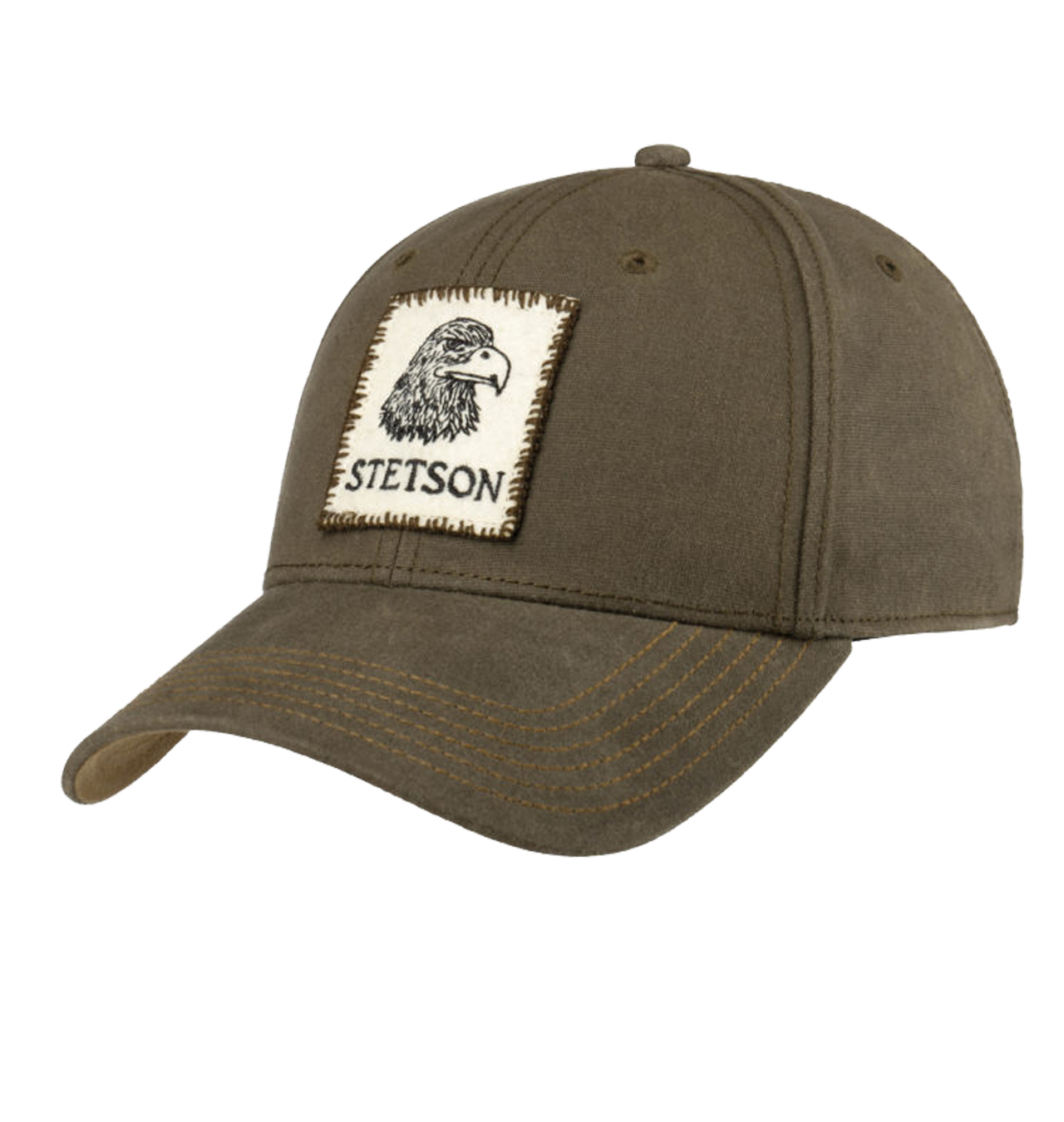 Stetson - Vintage Eagle Waxed Baseball Cap - Olive
